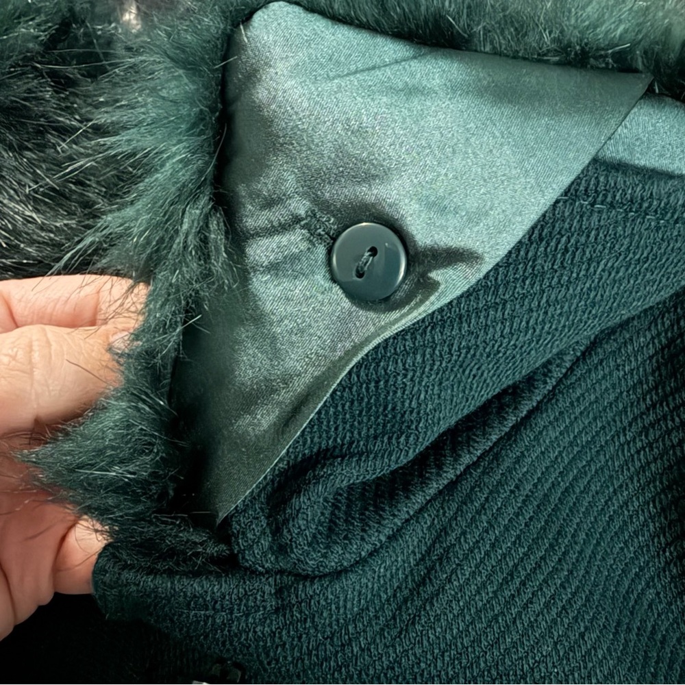 NWT City Chic Blushing Belle Coat - Jade Green - Size 20 / L - Picture 11 of 16